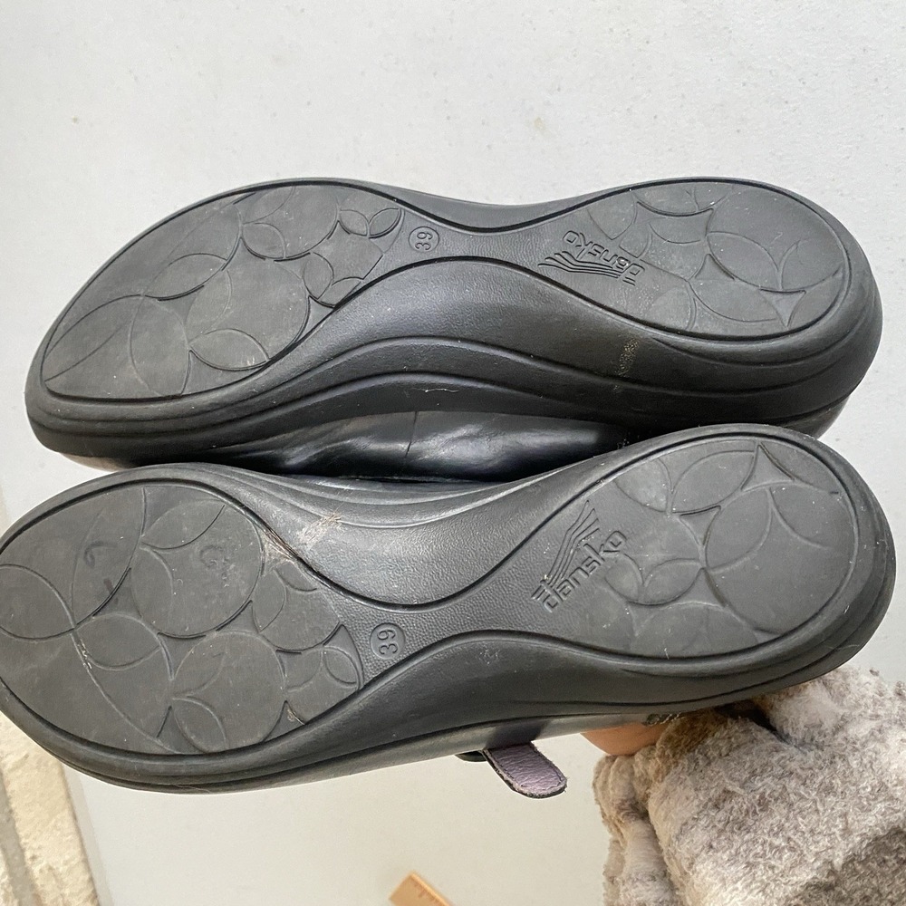 Dansko Mary Janes Womens 8-8.5 Misty Metallic‎ Nappa 39 Pewter Leather Shoes - Picture 10 of 10